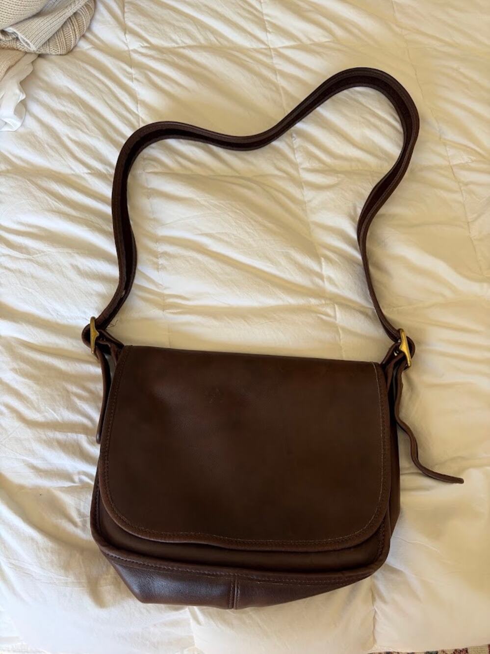 Vintage Coach Patricia's Legacy Crossbody Bag (Style No. 9951) in Dark Brown